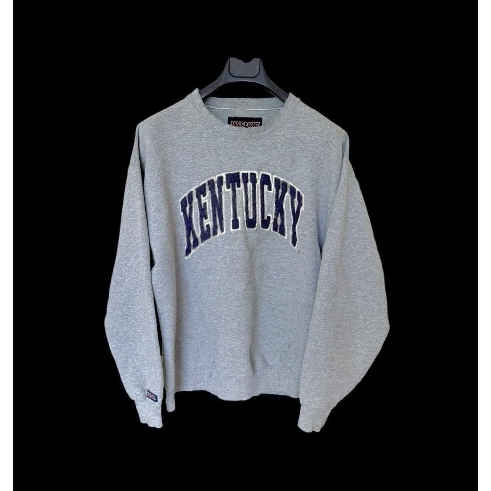 Vintage 90's Kentucky University Collegiate Jansport Distressed Sweatshirt Large